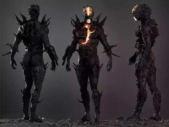 Dark Flash Low-poly 3D model