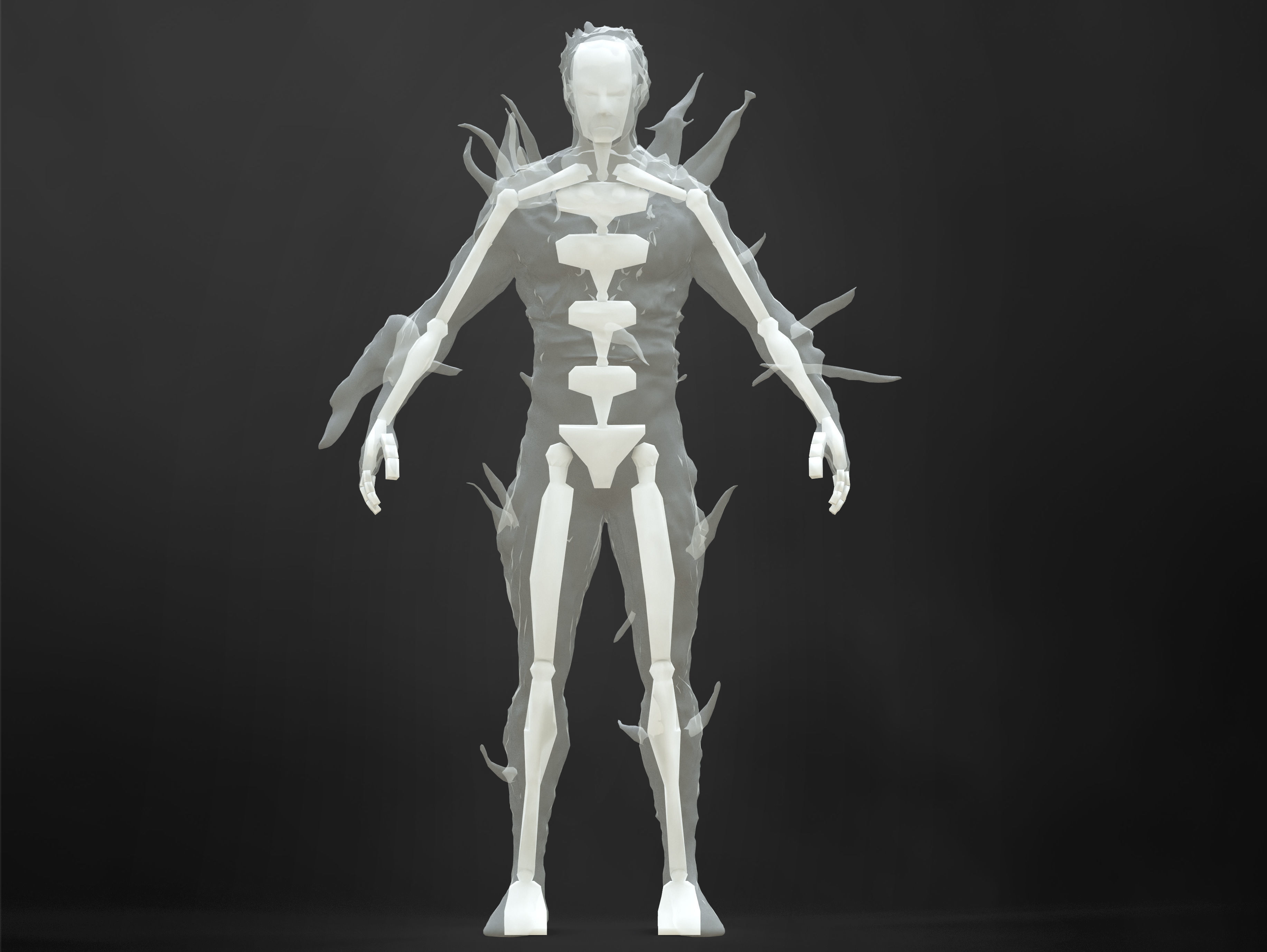 Dark Flash Low-poly 3D model_9