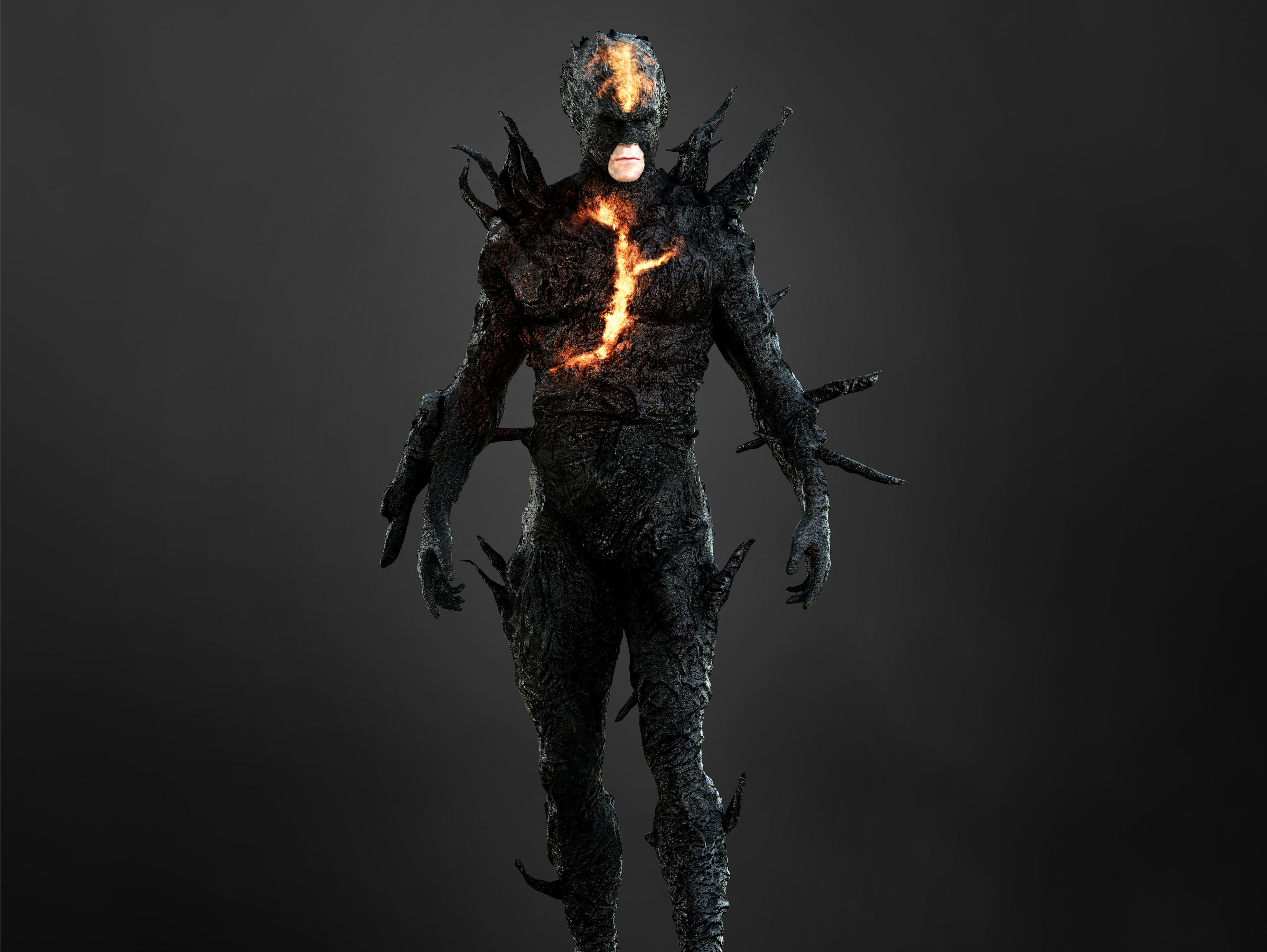 Dark Flash Low-poly 3D model_1