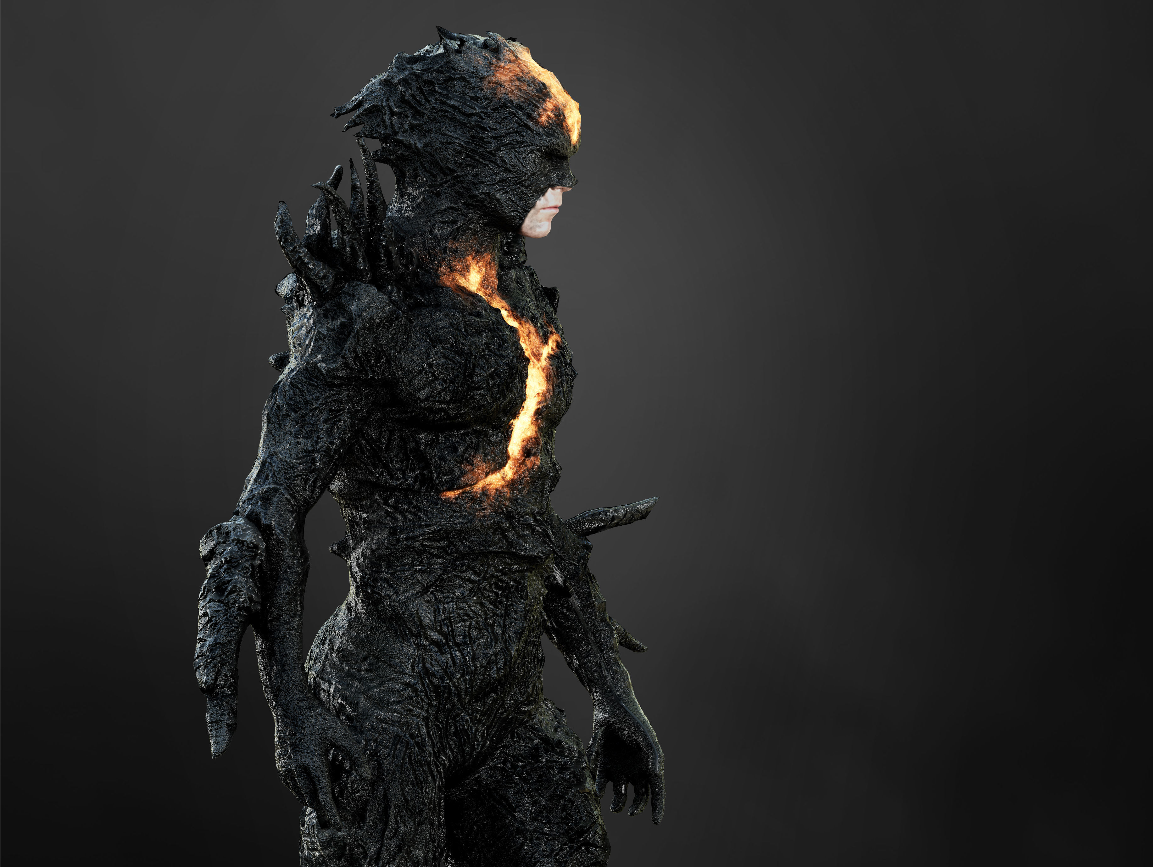 Dark Flash Low-poly 3D model_3