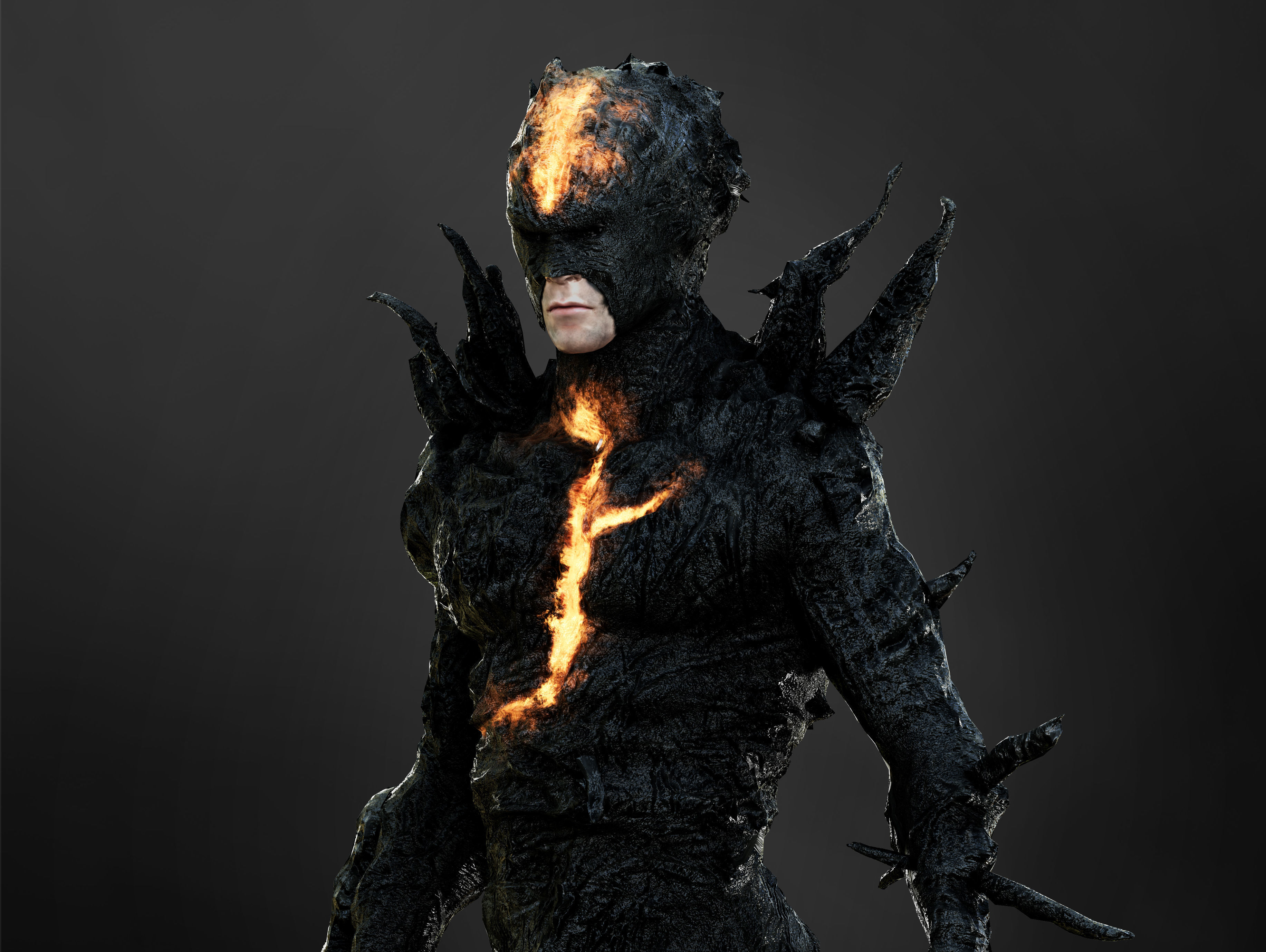 Dark Flash Low-poly 3D model_5