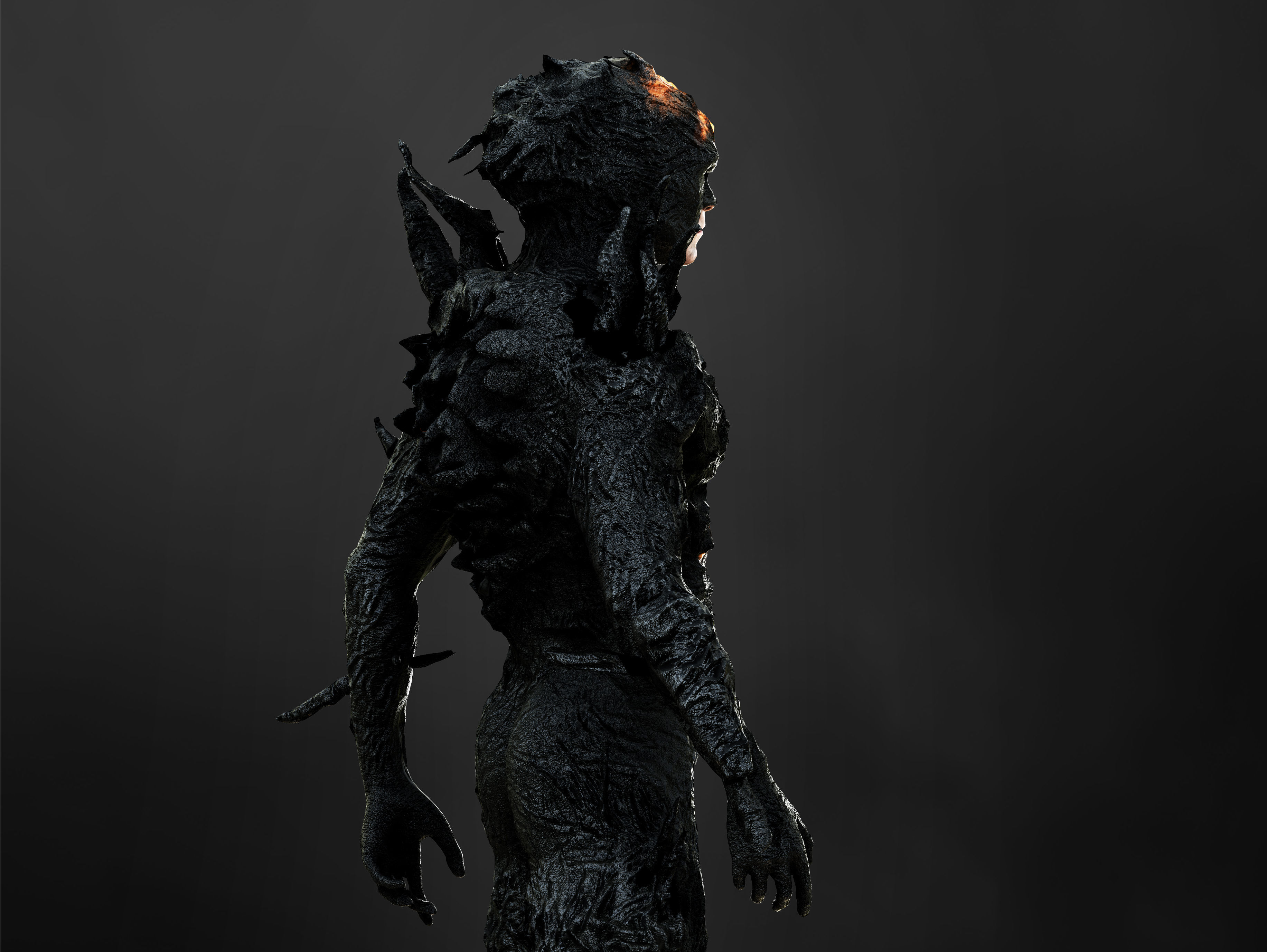 Dark Flash Low-poly 3D model_7