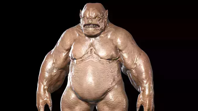 Fat Demon 1 Low-poly 3D model