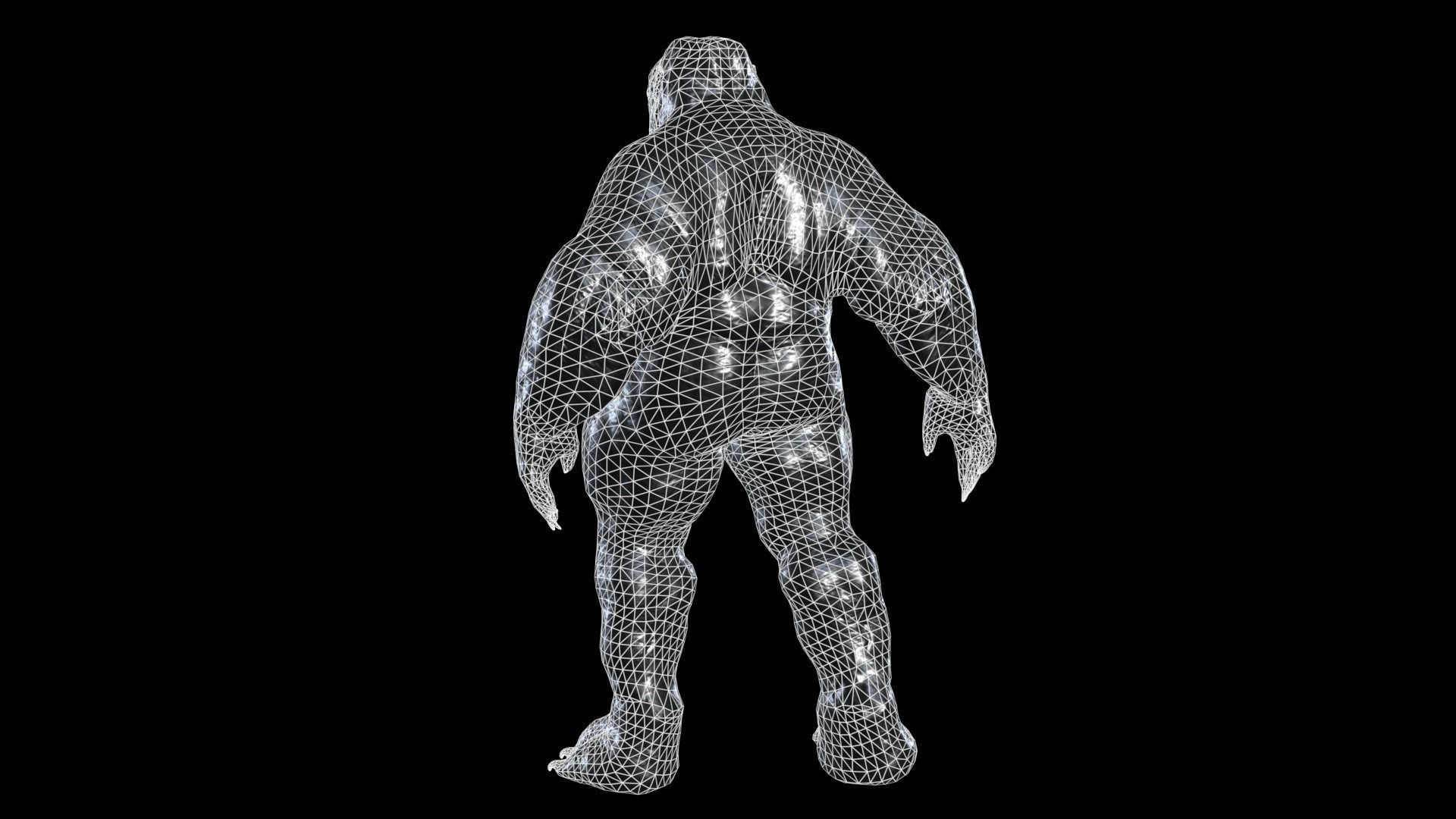 Fat Demon 1 Low-poly 3D model_3