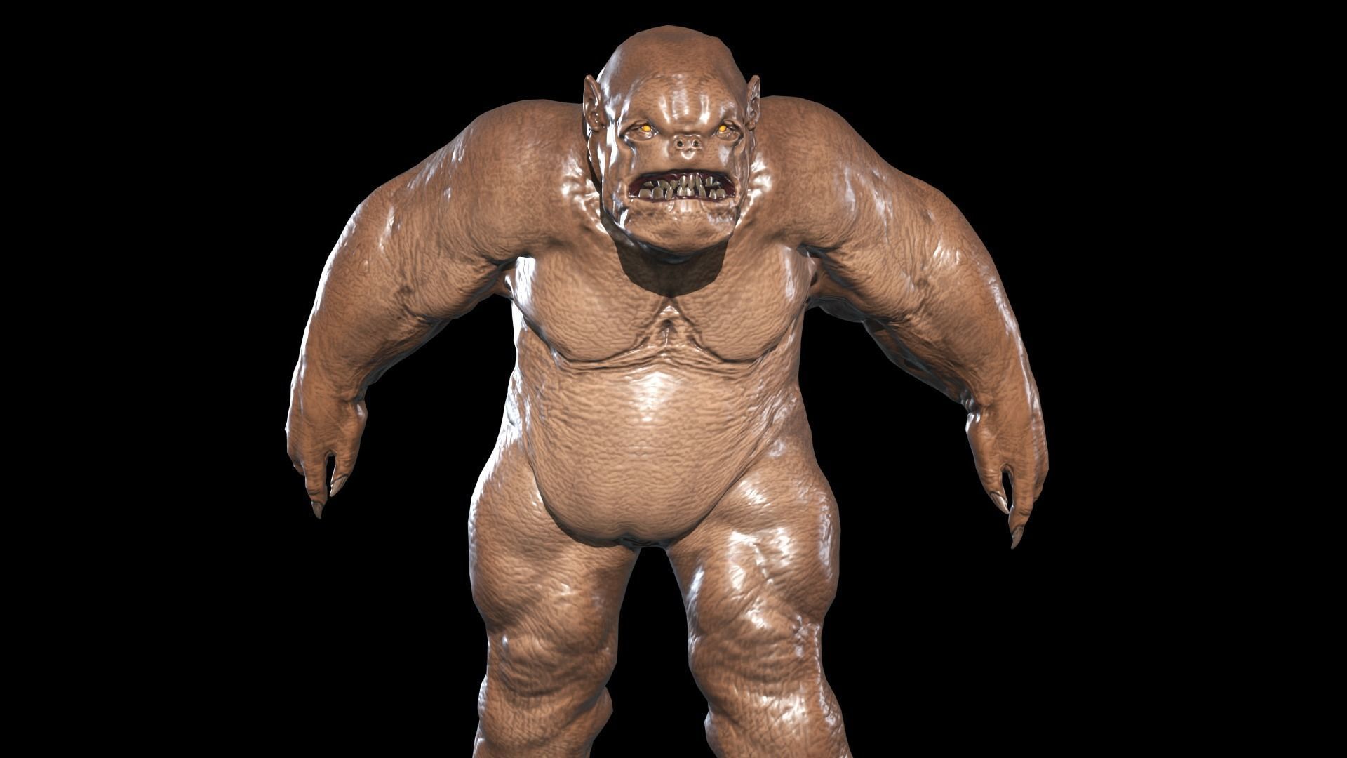 Fat Demon 1 Low-poly 3D model_10