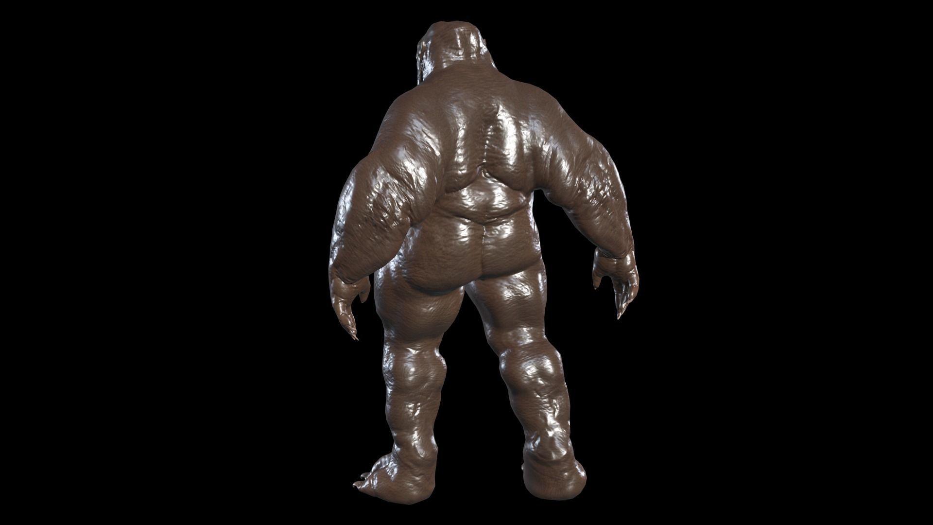 Fat Demon 1 Low-poly 3D model_6