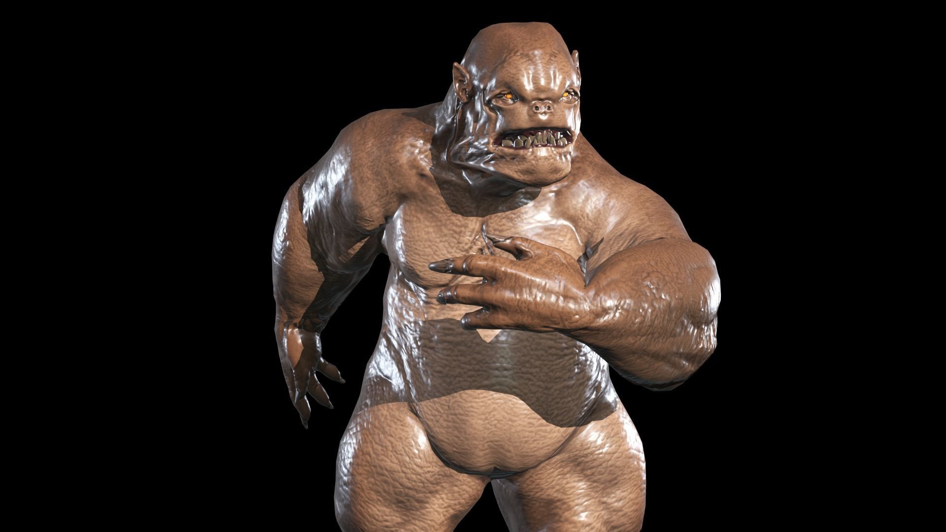 Fat Demon 1 Low-poly 3D model_11