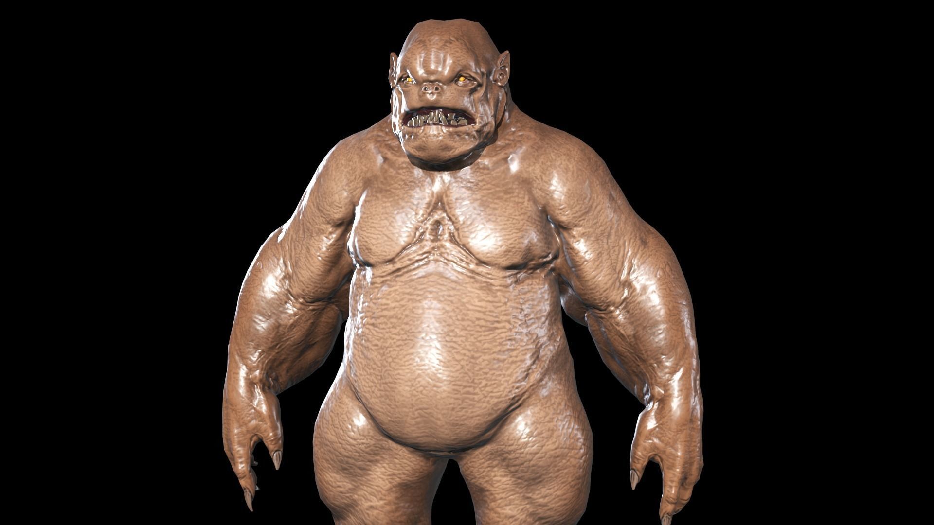 Fat Demon 1 Low-poly 3D model_12
