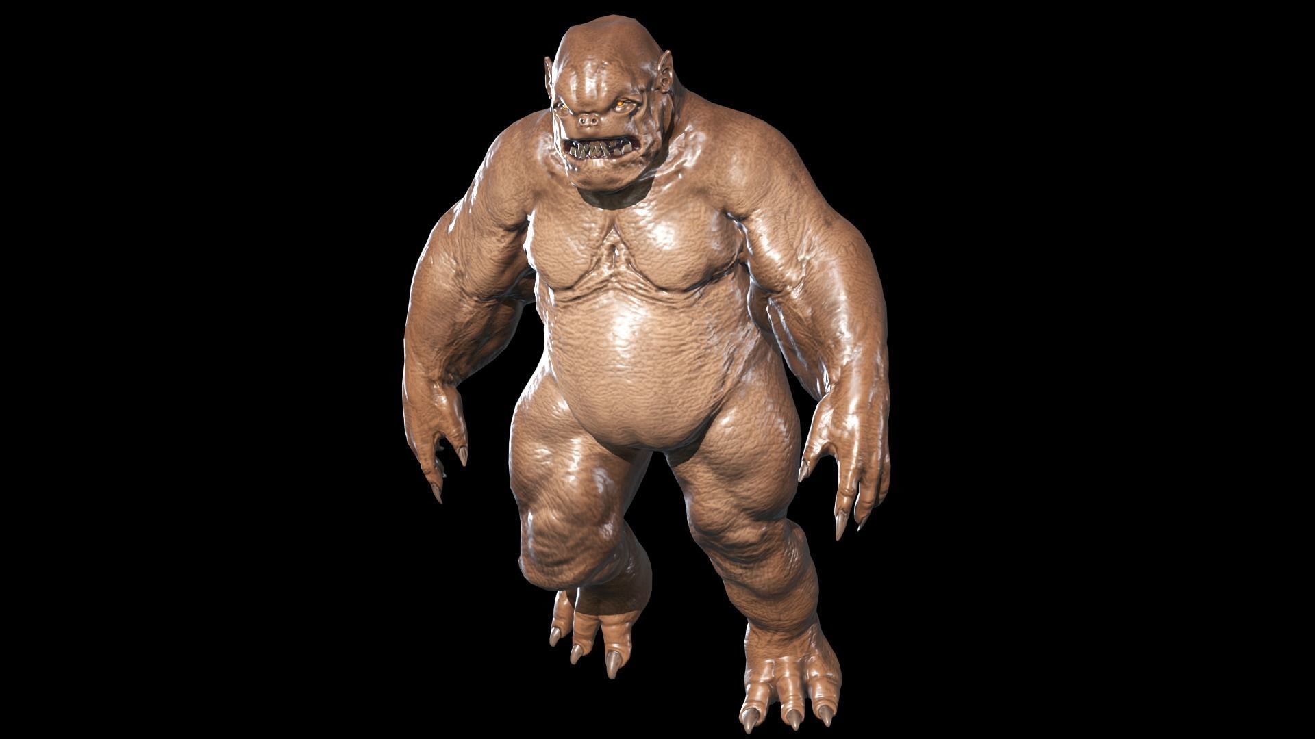 Fat Demon 1 Low-poly 3D model_4