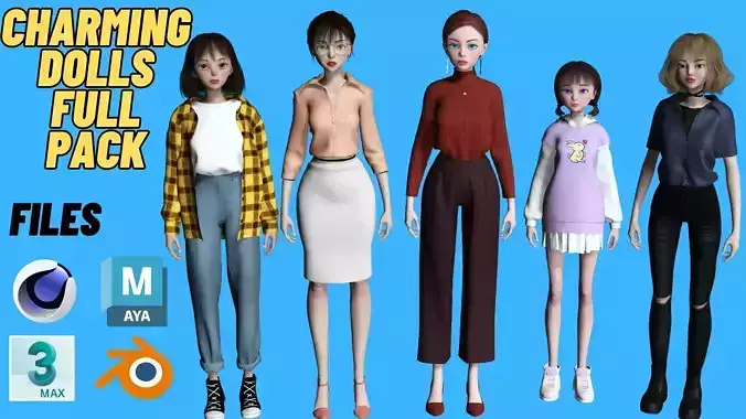Charming Dolls Toon Pack