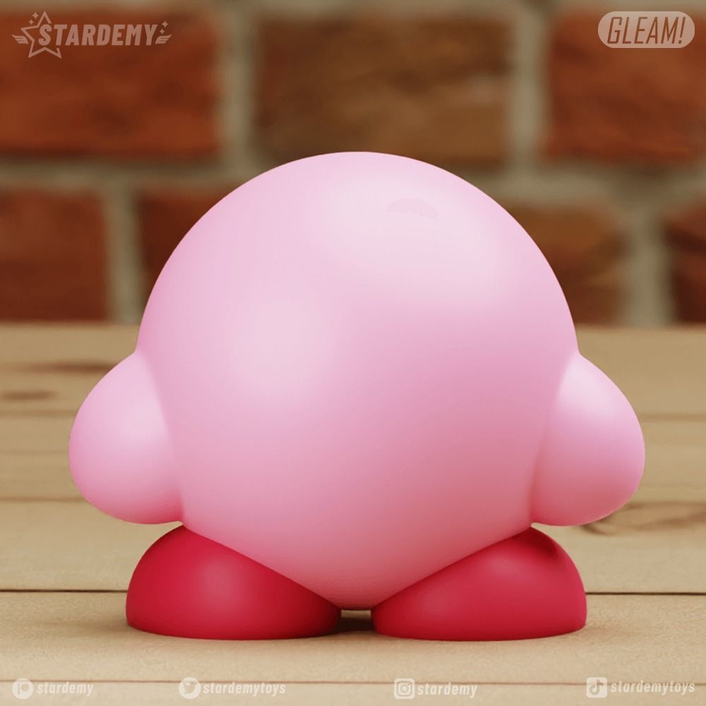 Kirby 4 models Chibi No supports 3D print model_6