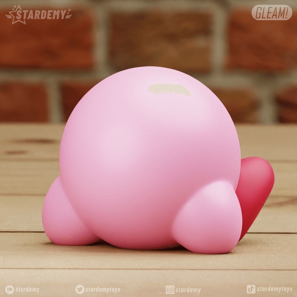 Kirby 4 models Chibi No supports 3D print model_12