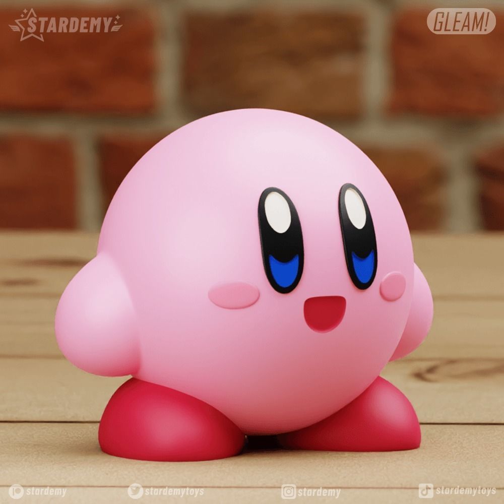 Kirby 4 models Chibi No supports 3D print model_4