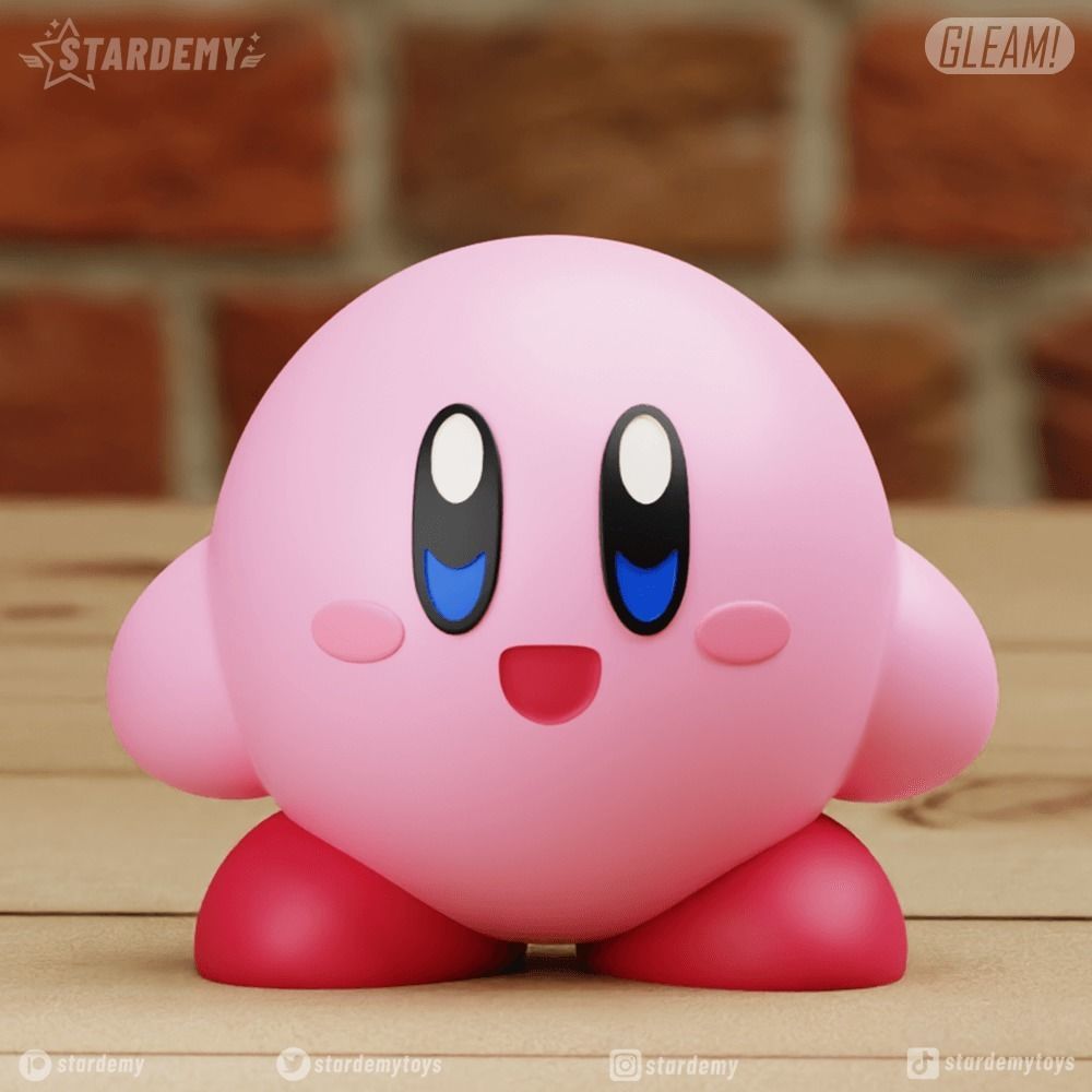Kirby 4 models Chibi No supports 3D print model_3