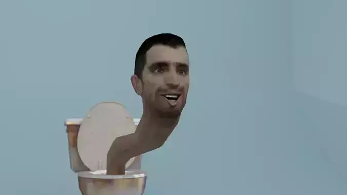 skibidi toilet toilet man 3D model