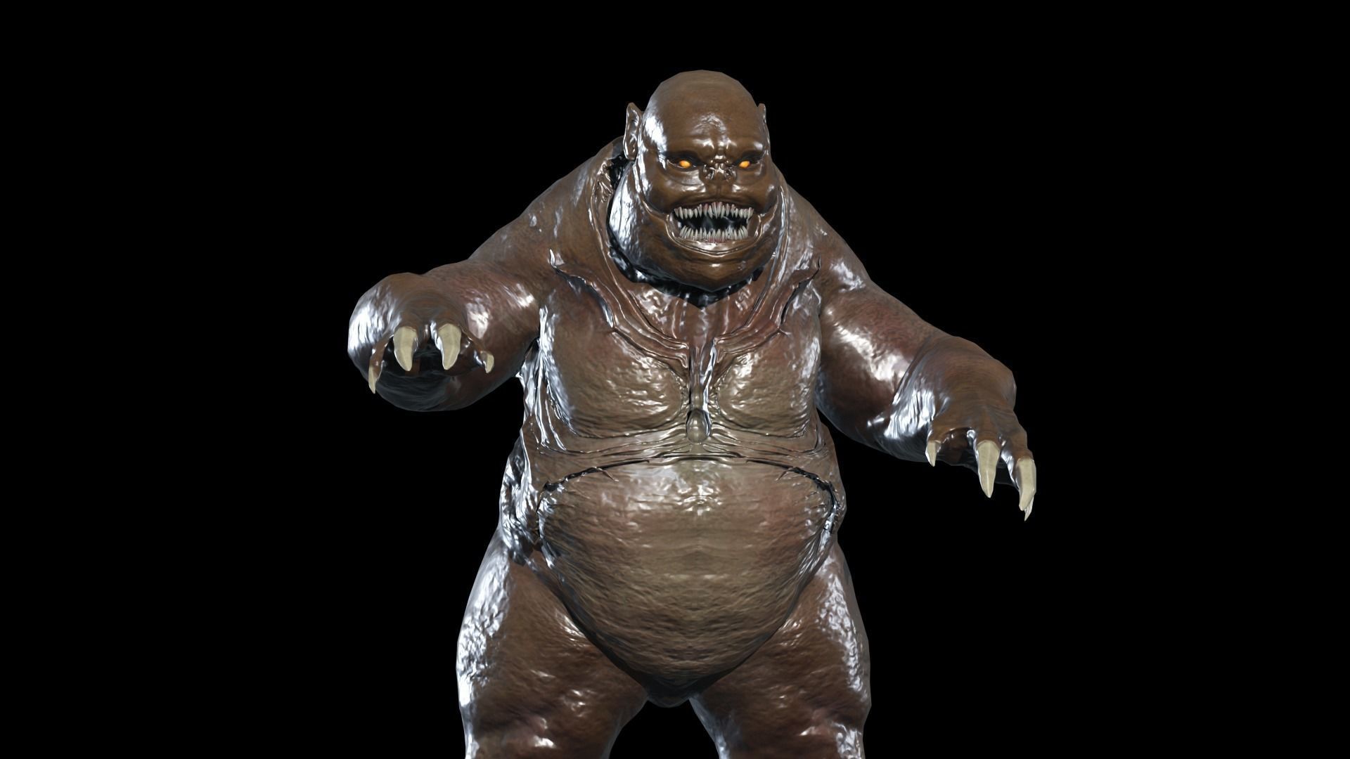 Fat Demon 3 Low-poly 3D model_9