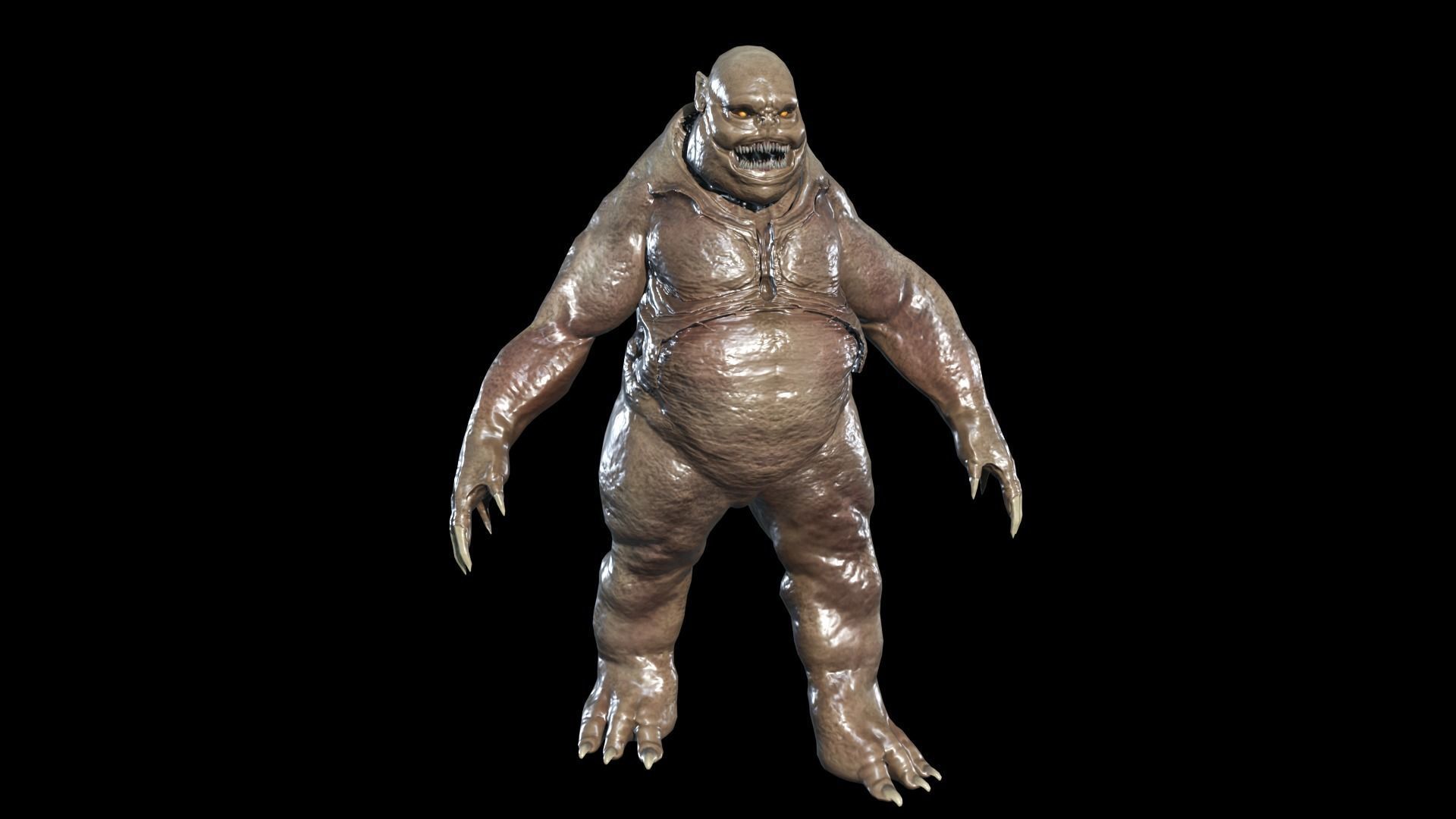 Fat Demon 3 Low-poly 3D model_13