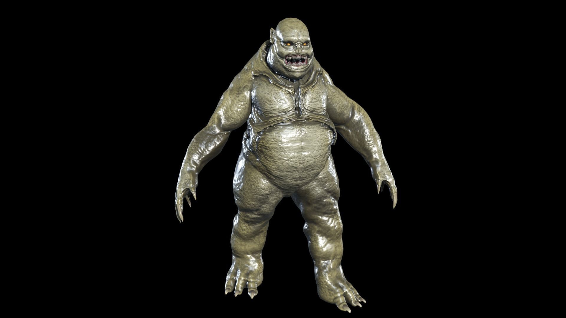 Fat Demon 3 Low-poly 3D model_11