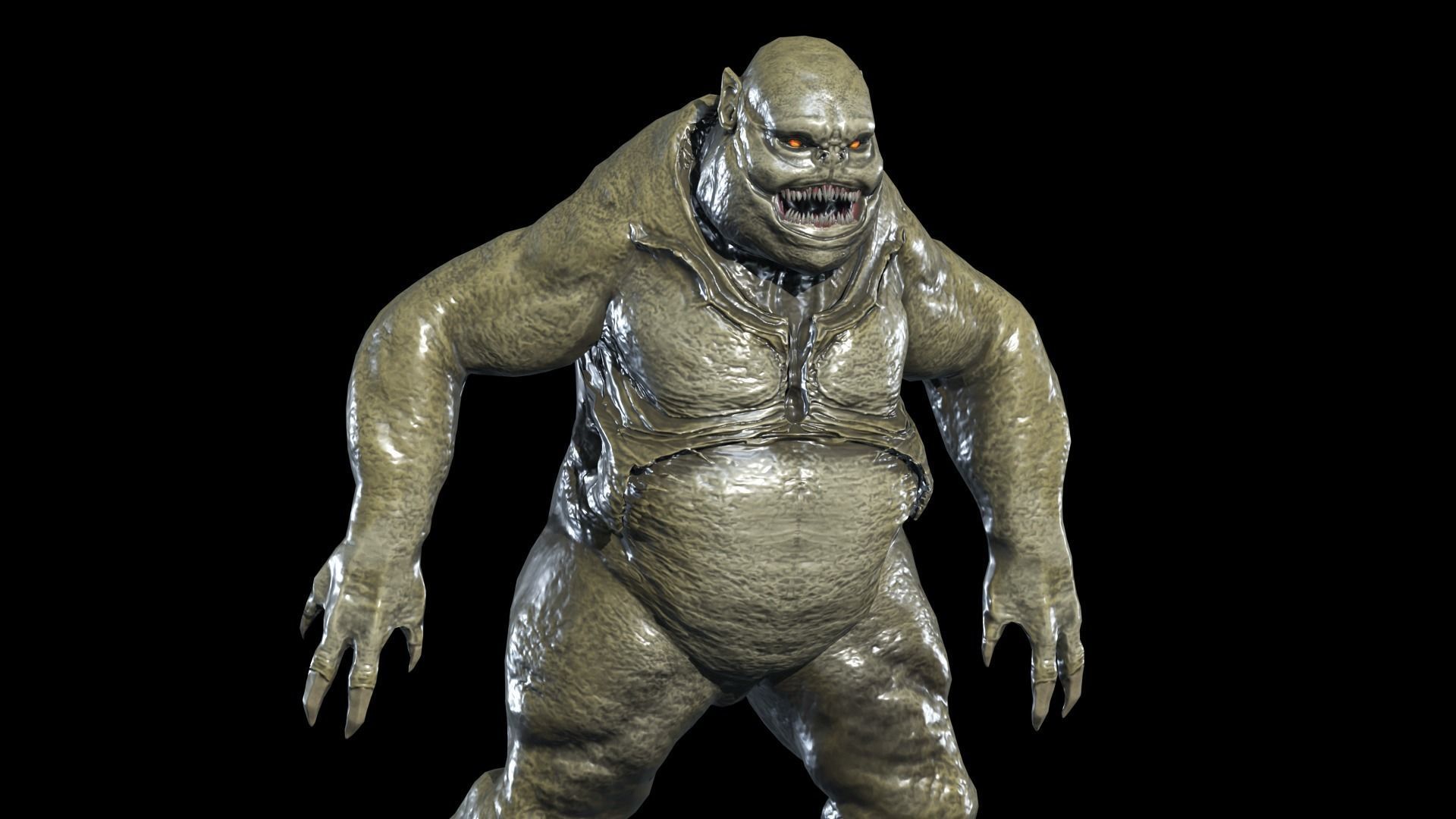 Fat Demon 3 Low-poly 3D model_7