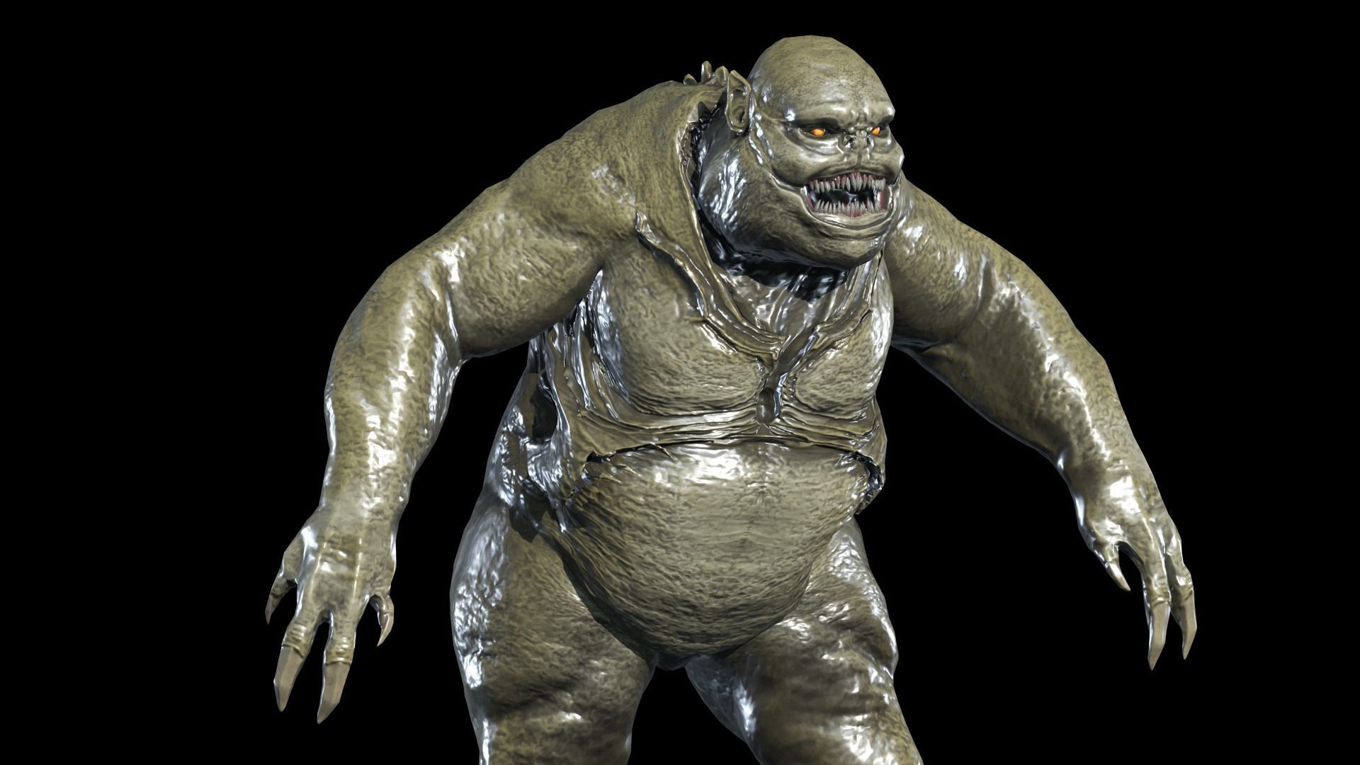 Fat Demon 3 Low-poly 3D model_4