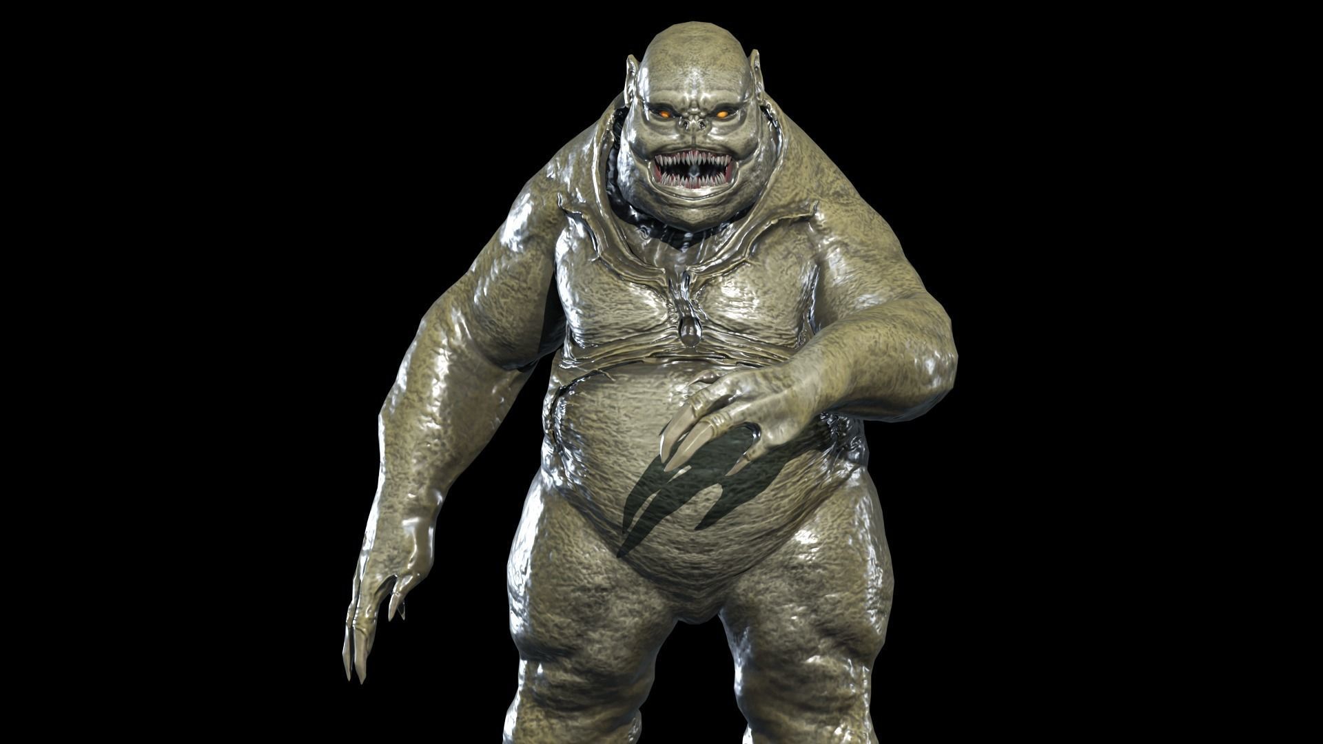 Fat Demon 3 Low-poly 3D model_2