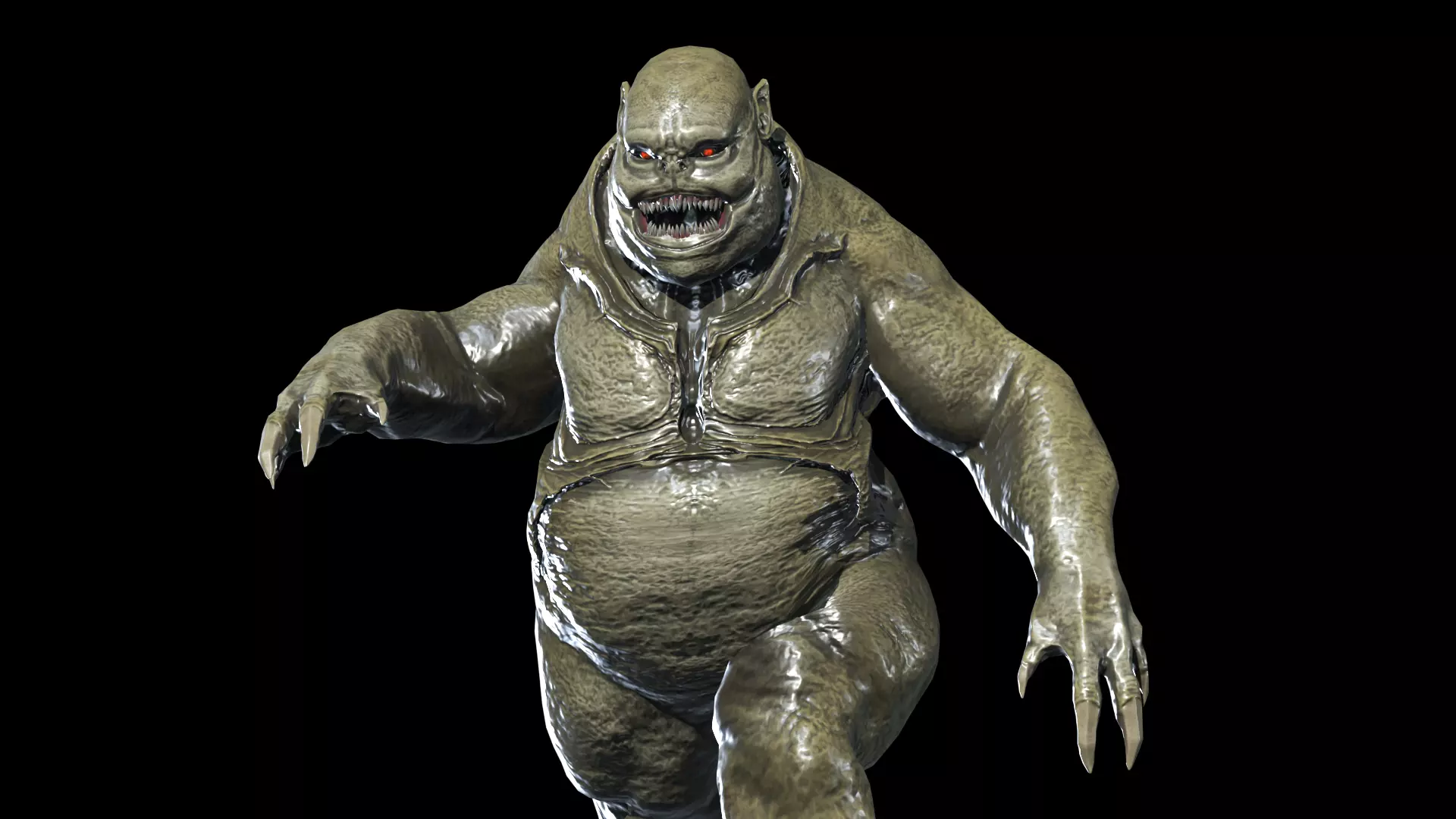 Fat Demon 3 Low-poly 3D model_0