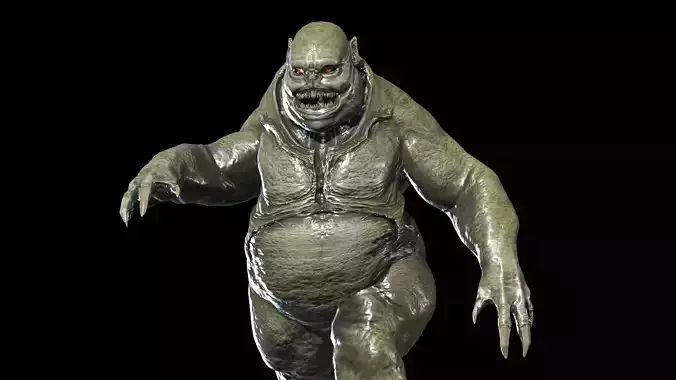 Fat Demon 3 Low-poly 3D model