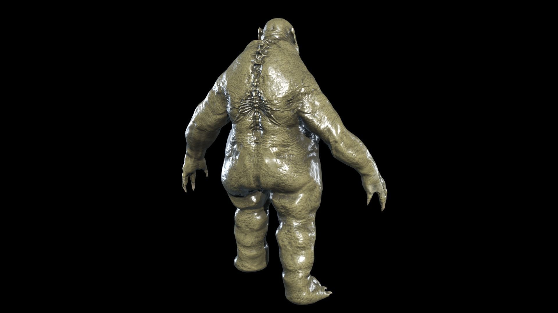 Fat Demon 3 Low-poly 3D model_5