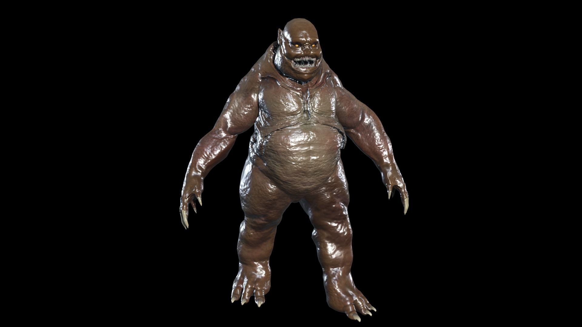 Fat Demon 3 Low-poly 3D model_12