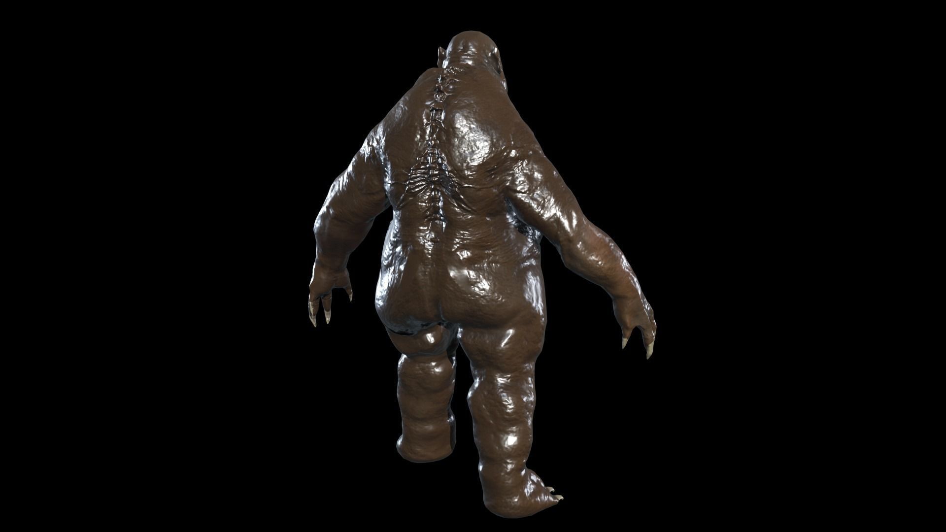 Fat Demon 3 Low-poly 3D model_3