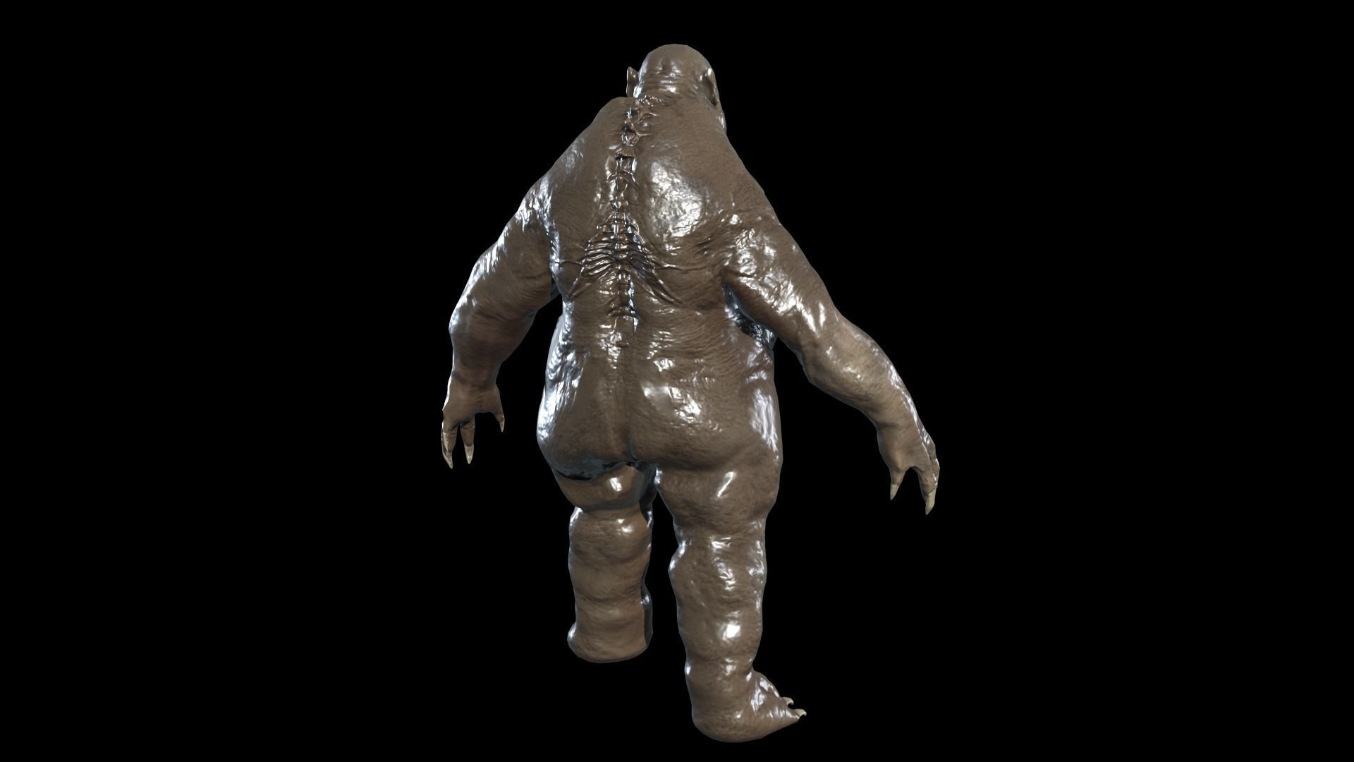 Fat Demon 3 Low-poly 3D model_8