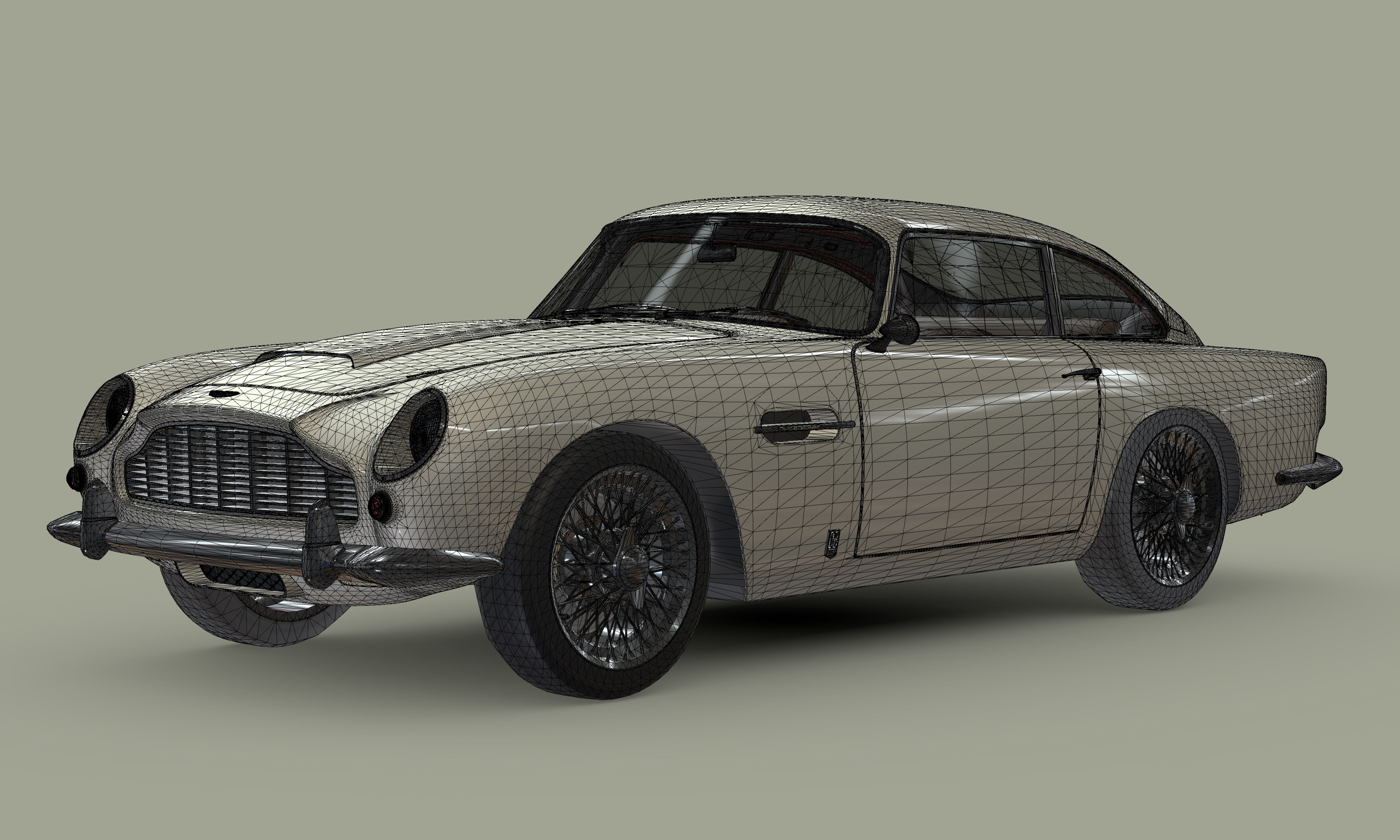 Aston Martin DB5 Vantage - 1964 3D model_1