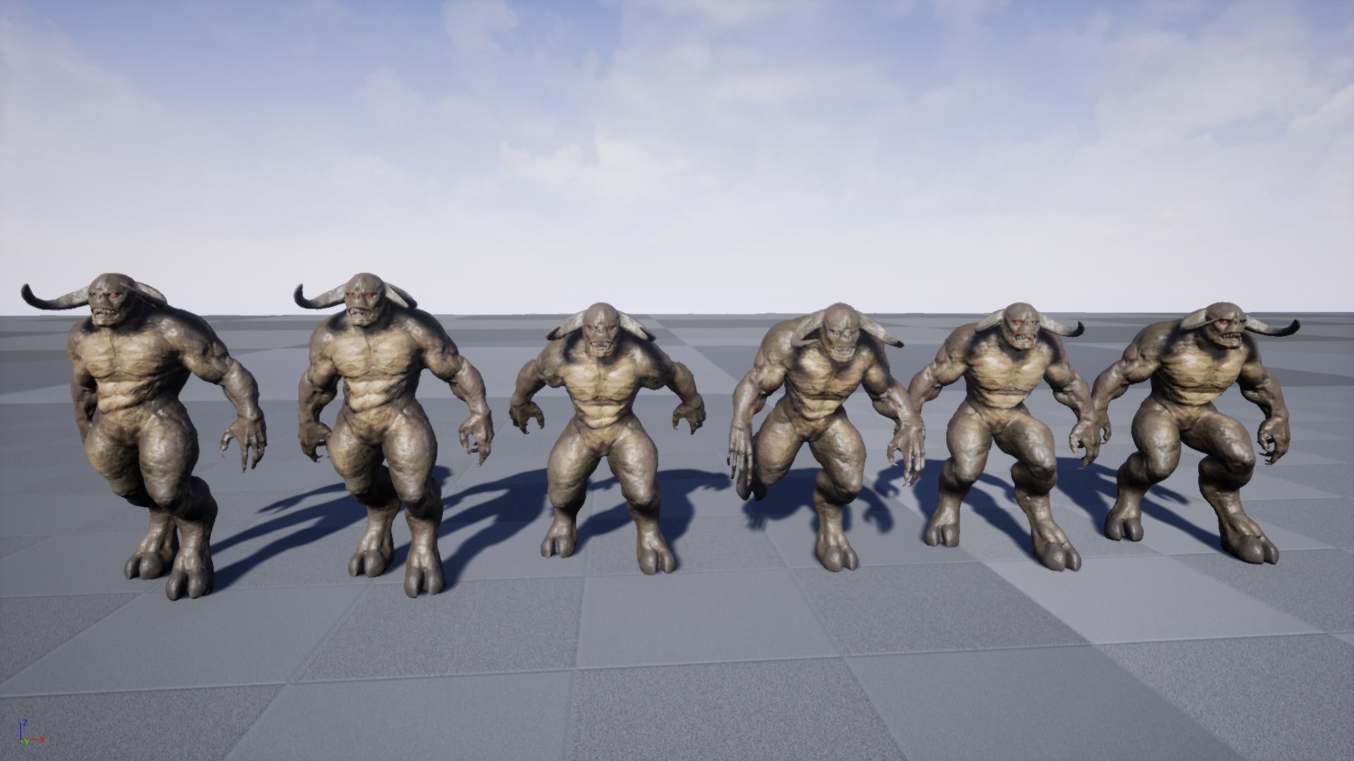 Minotaur Demon Low-poly 3D model_19