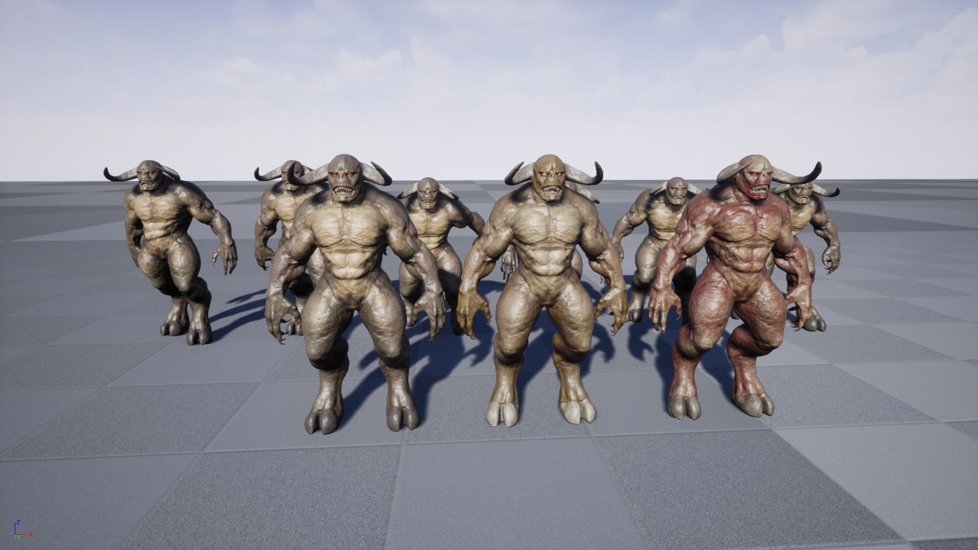 Minotaur Demon Low-poly 3D model_17