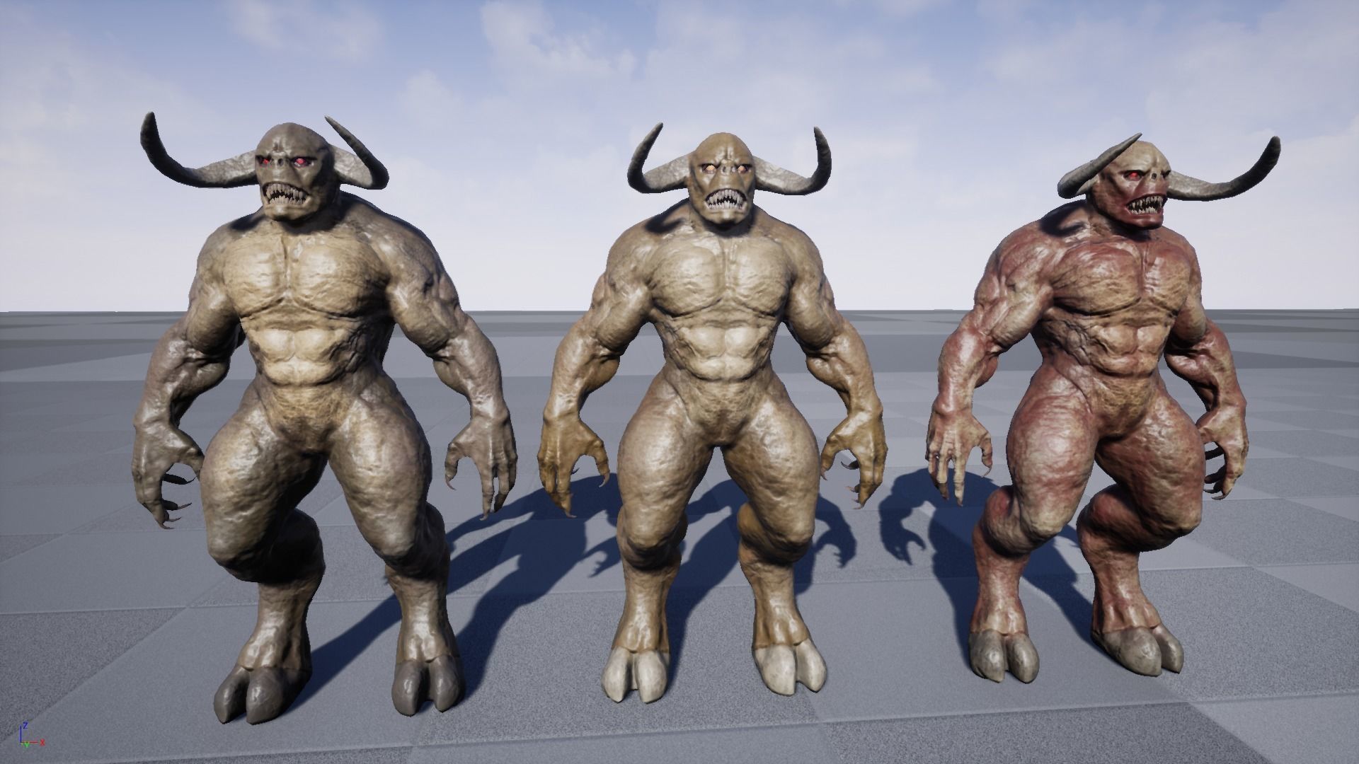 Minotaur Demon Low-poly 3D model_20