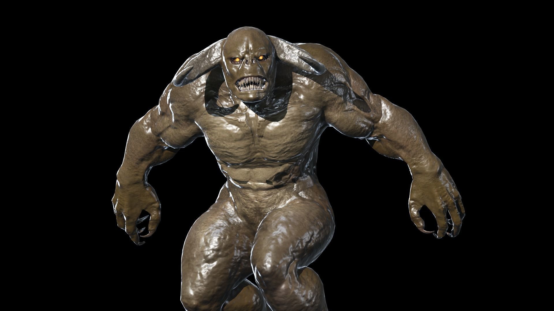 Minotaur Demon Low-poly 3D model_12