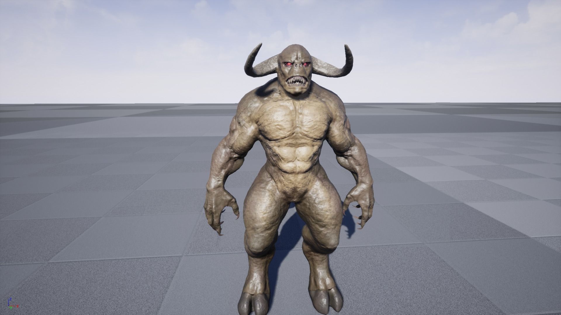 Minotaur Demon Low-poly 3D model_18