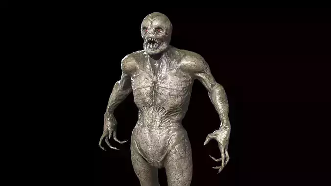 Necro Monster Low-poly 3D model