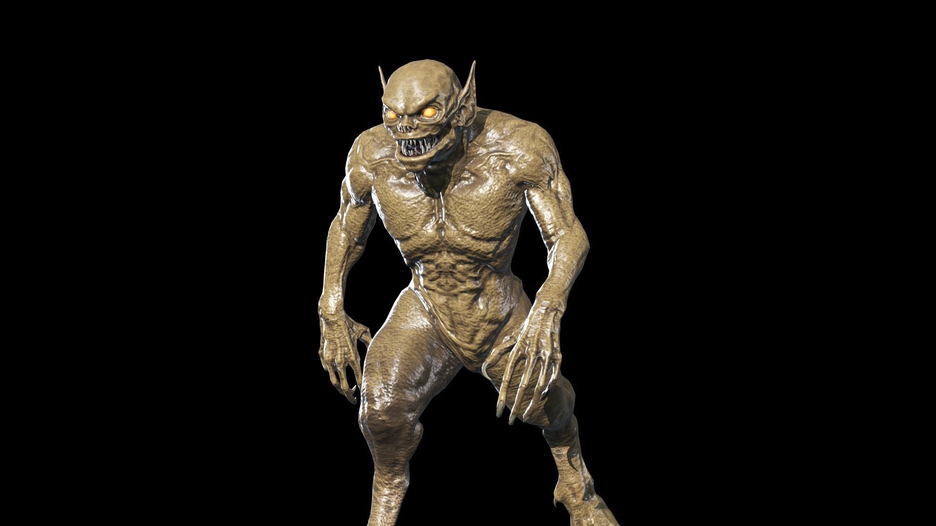 Necro Monster 2 Low-poly 3D model_16