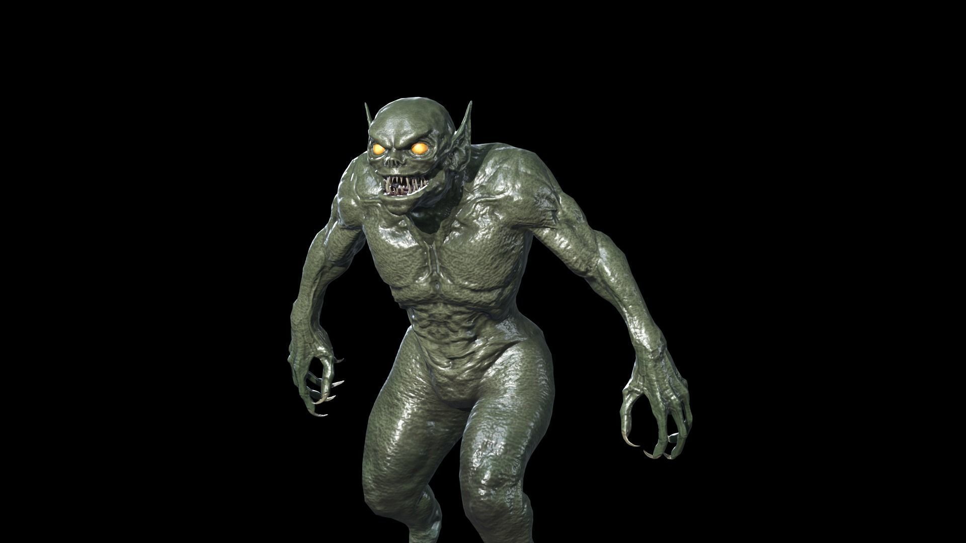 Necro Monster 2 Low-poly 3D model_17