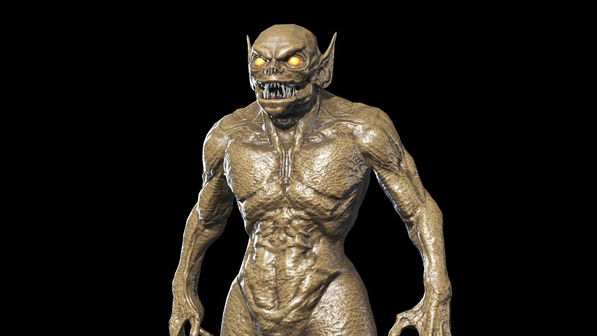 Necro Monster 2 Low-poly 3D model_14