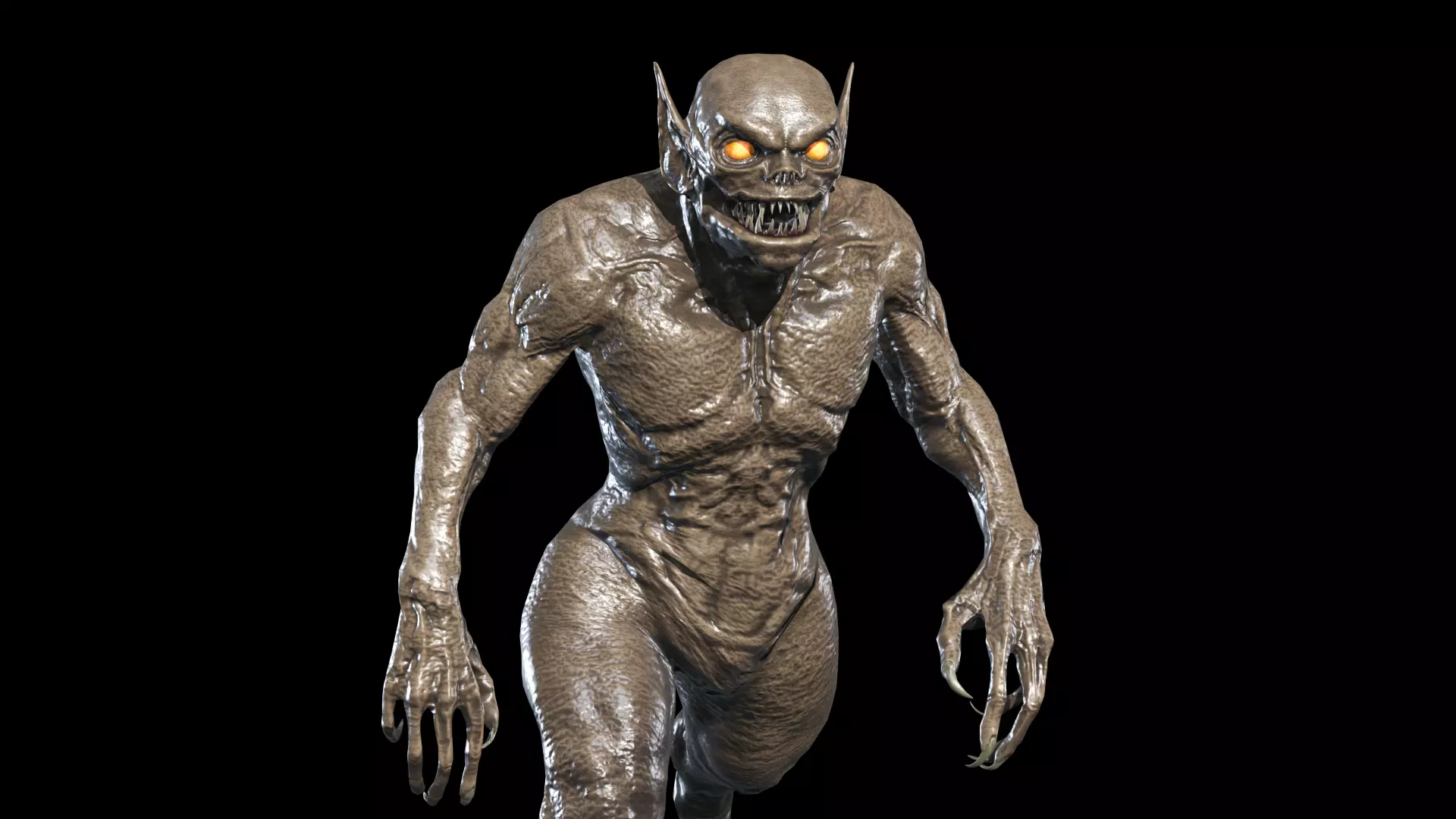 Necro Monster 2 Low-poly 3D model_0