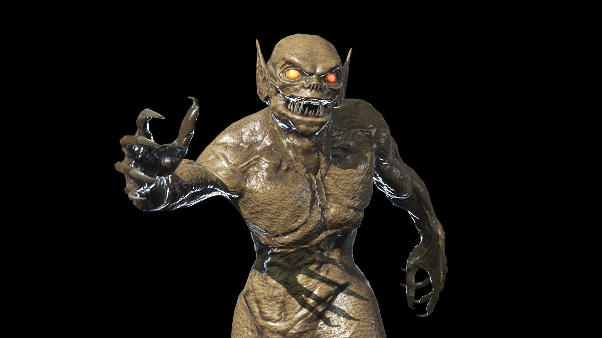 Necro Monster 2 Low-poly 3D model_18