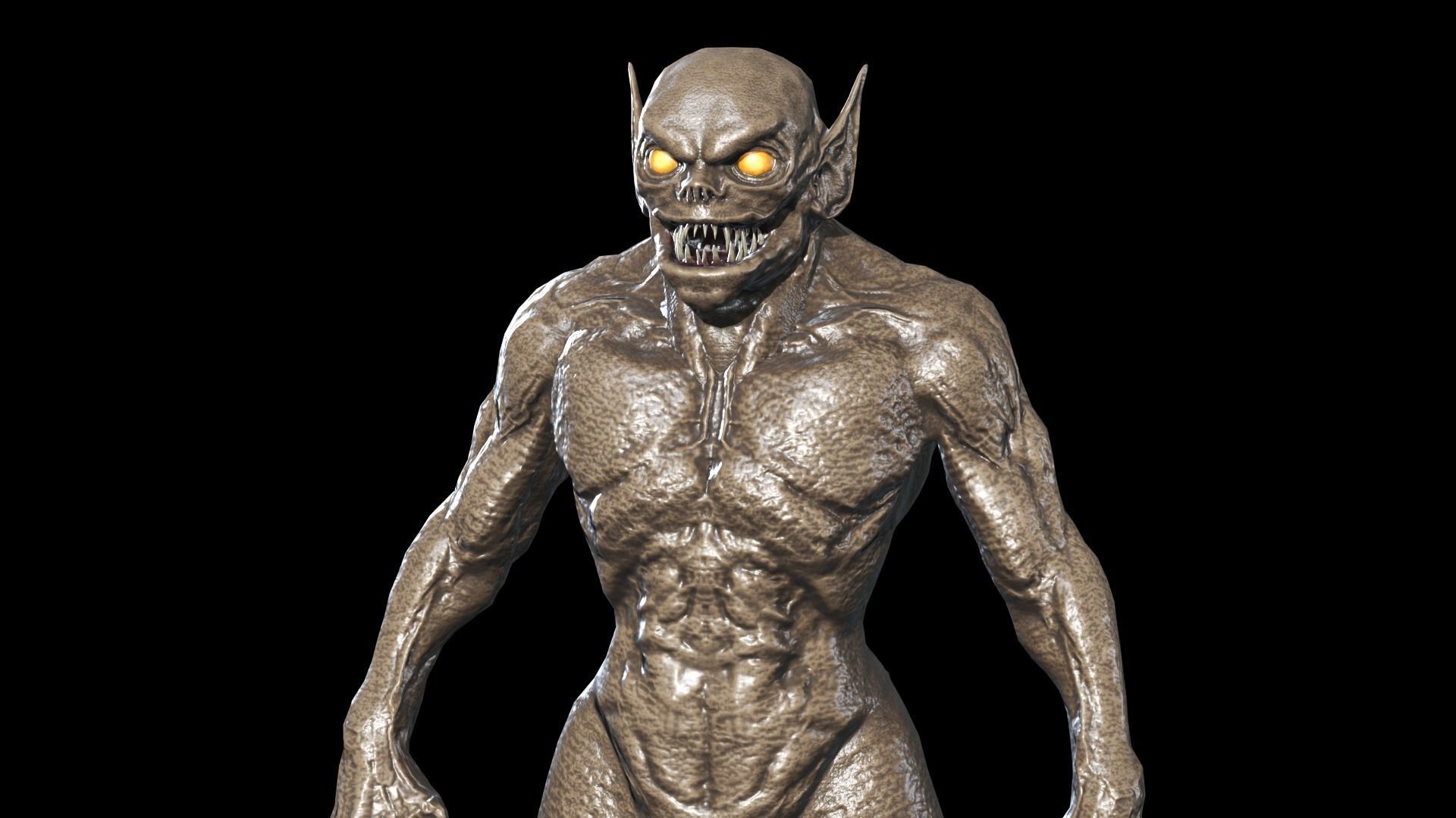 Necro Monster 2 Low-poly 3D model_11