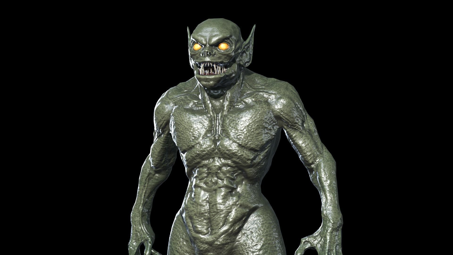 Necro Monster 2 Low-poly 3D model_15