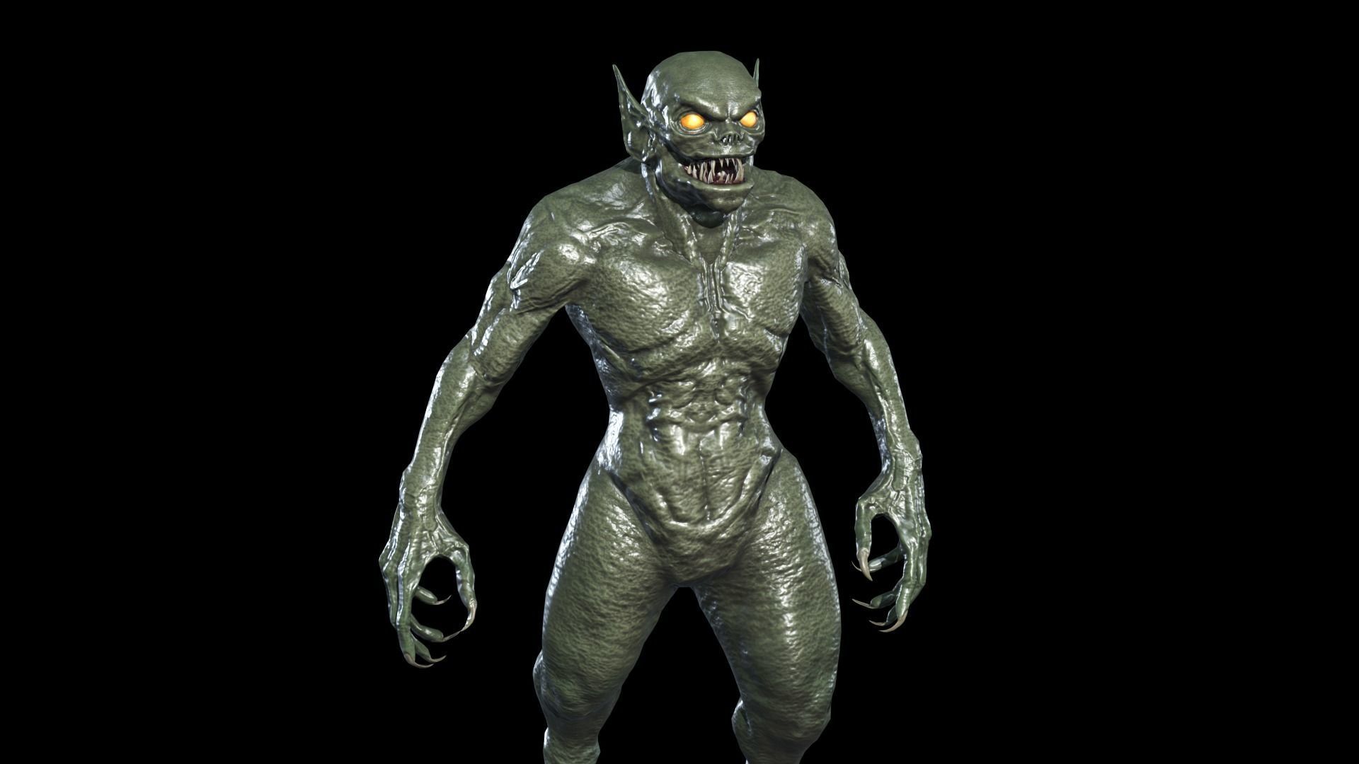 Necro Monster 2 Low-poly 3D model_13