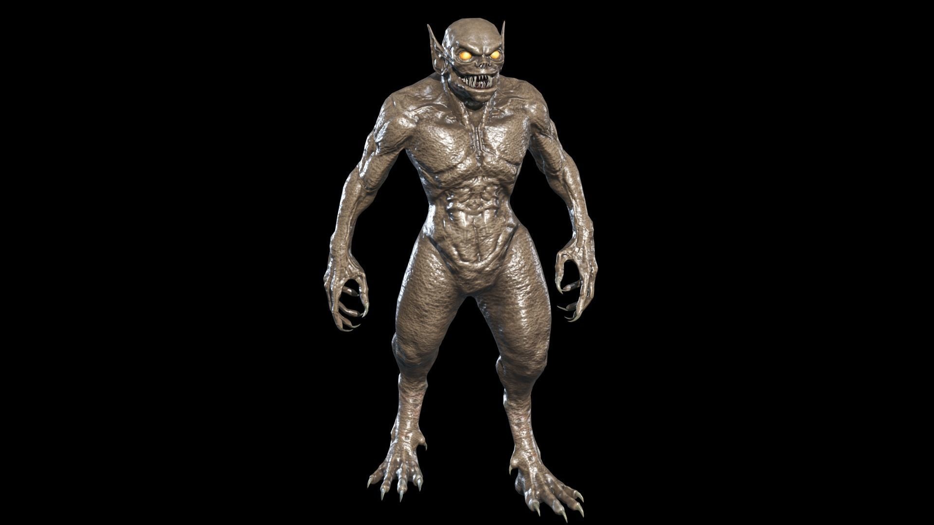 Necro Monster 2 Low-poly 3D model_4