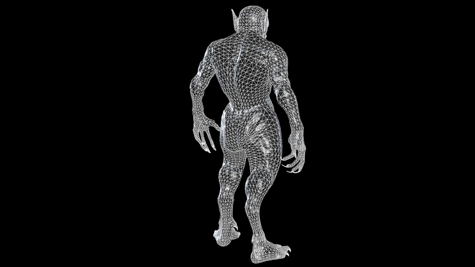 Necro Monster 2 Low-poly 3D model_6