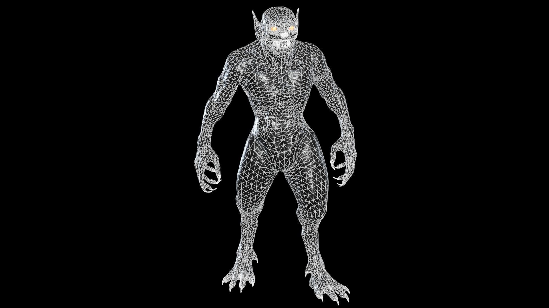 Necro Monster 2 Low-poly 3D model_7