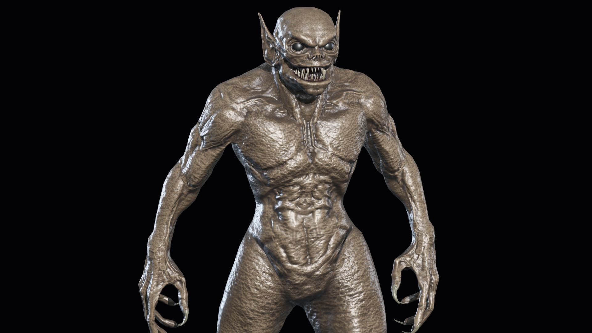 Necro Monster 2 Low-poly 3D model_2